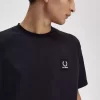Tricou bărbătesc relaxat cu imprimeu petic Tricou bărbătesc relaxat cu imprimeu petic