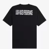 Tricou bărbătesc relaxat cu imprimeu petic Tricou bărbătesc relaxat cu imprimeu petic