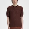 Tricou bărbătesc tricotat texturat Tricou bărbătesc tricotat texturat