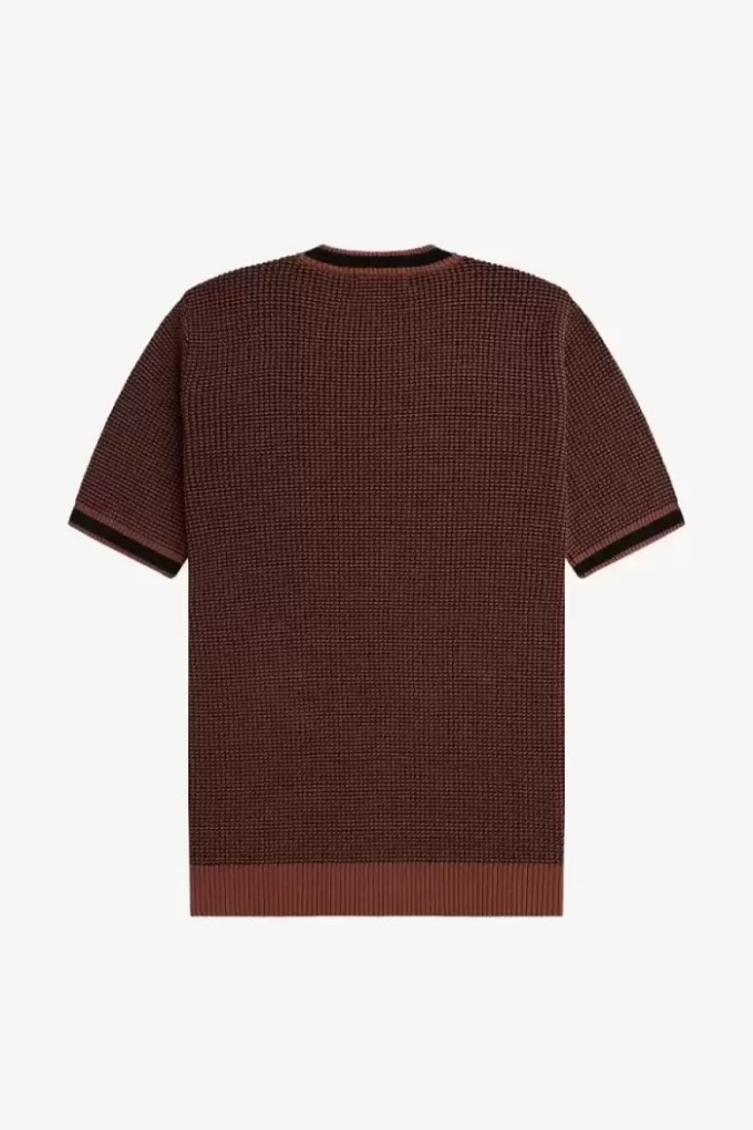Tricou bărbătesc tricotat texturat Tricou bărbătesc tricotat texturat