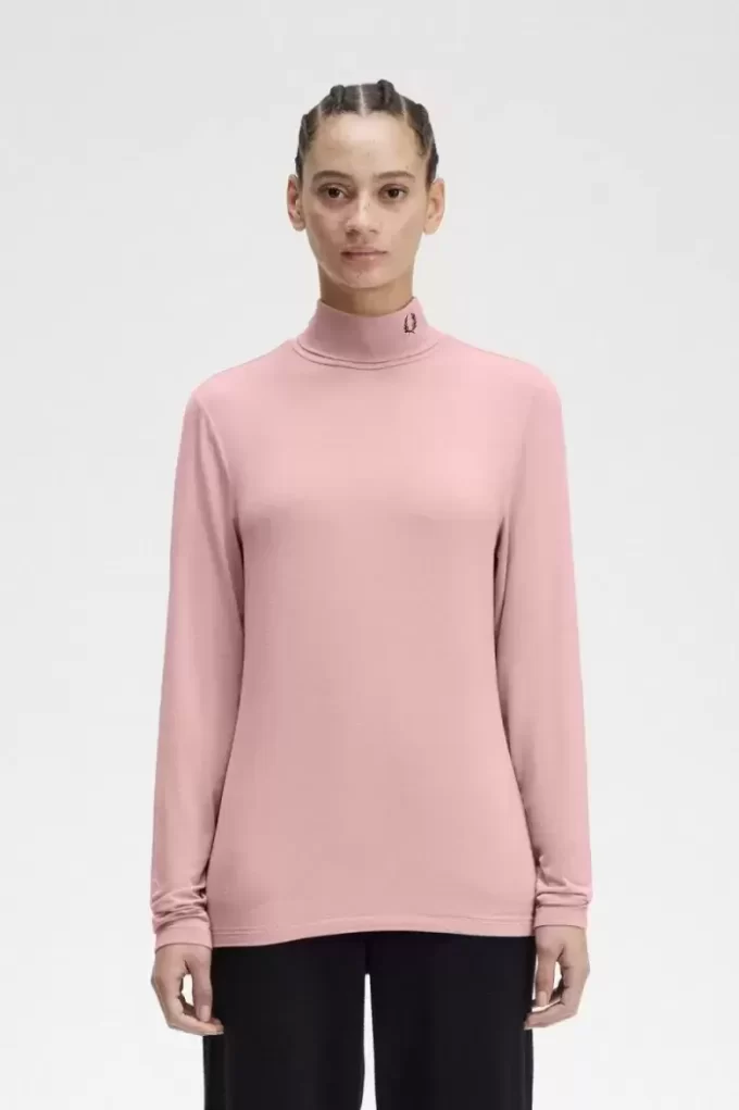 Tricou cu guler rulat pentru femei Tricou cu guler rulat pentru femei