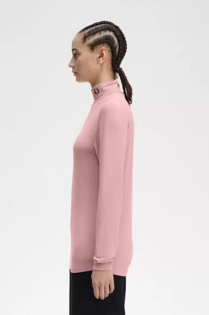 Tricou cu guler rulat pentru femei Tricou cu guler rulat pentru femei