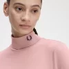 Tricou cu guler rulat pentru femei Tricou cu guler rulat pentru femei
