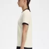 Tricou de damă cu coroană de laur și imprimeu plușat Tricou de damă cu coroană de laur și imprimeu plușat