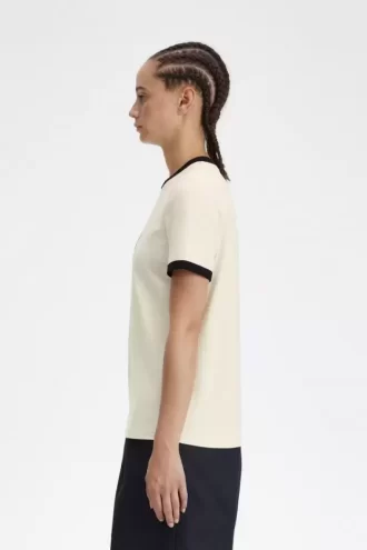 Tricou de damă cu coroană de laur și imprimeu plușat