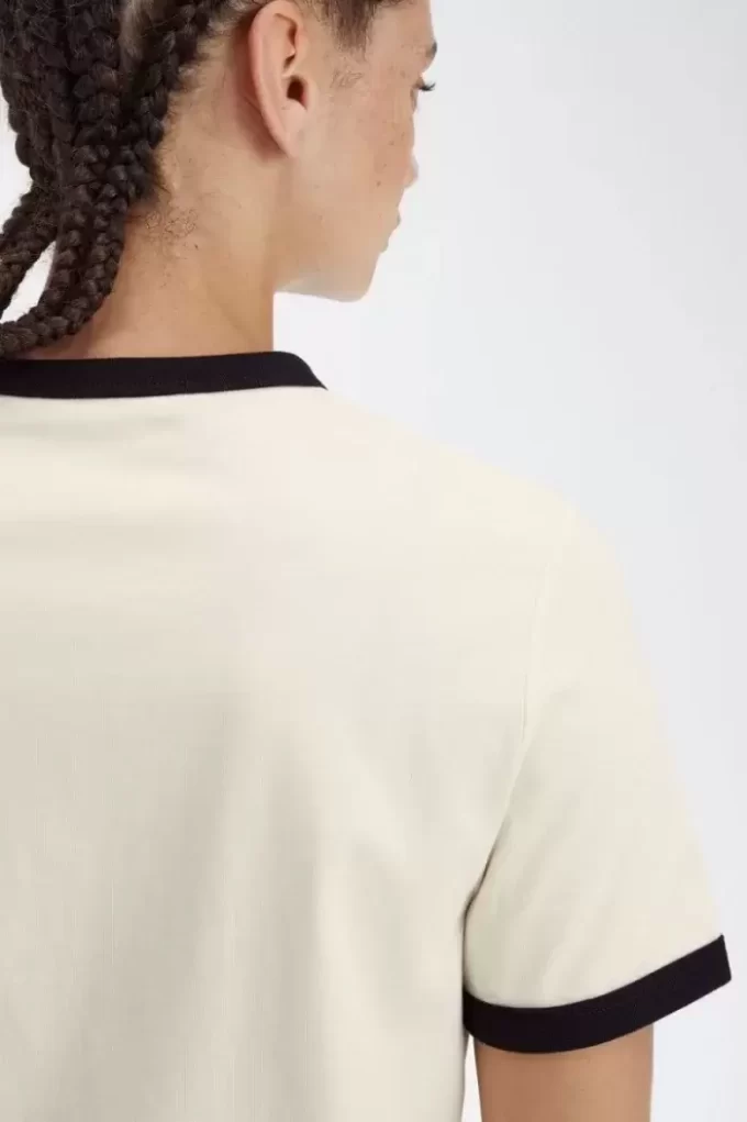 Tricou de damă cu coroană de laur și imprimeu plușat Tricou de damă cu coroană de laur și imprimeu plușat