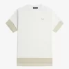 Tricou de damă cu garnitură transparentă din piqué Tricou de damă cu garnitură transparentă din piqué
