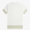 Tricou de damă cu garnitură transparentă din piqué Tricou de damă cu garnitură transparentă din piqué