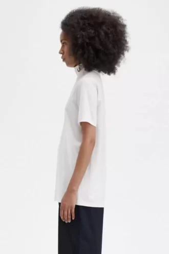 Tricou de damă cu guler înalt și coroană de laur