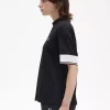 Tricou de damă cu manșetă tip piqué Tricou de damă cu manșetă tip piqué