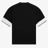 Tricou de damă cu manșetă tip piqué Tricou de damă cu manșetă tip piqué