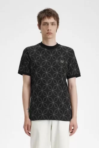 Tricou geometric pentru bărbați