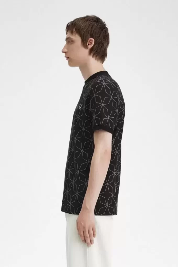Tricou geometric pentru bărbați Tricou geometric pentru bărbați