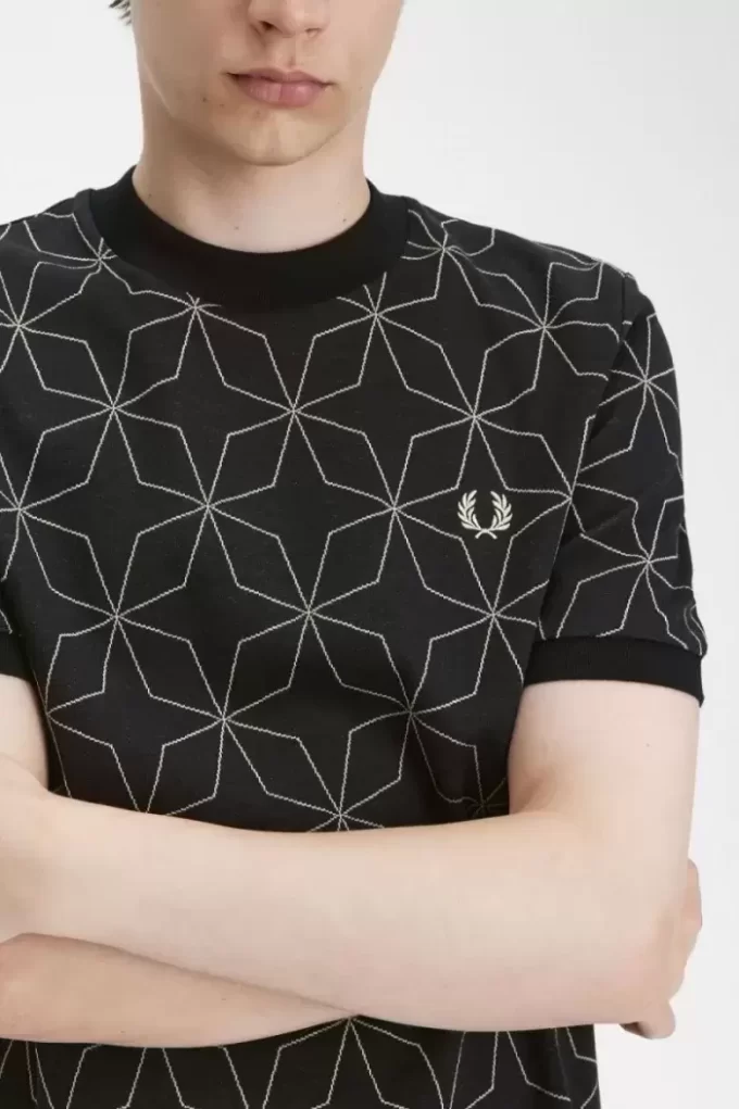 Tricou geometric pentru bărbați Tricou geometric pentru bărbați