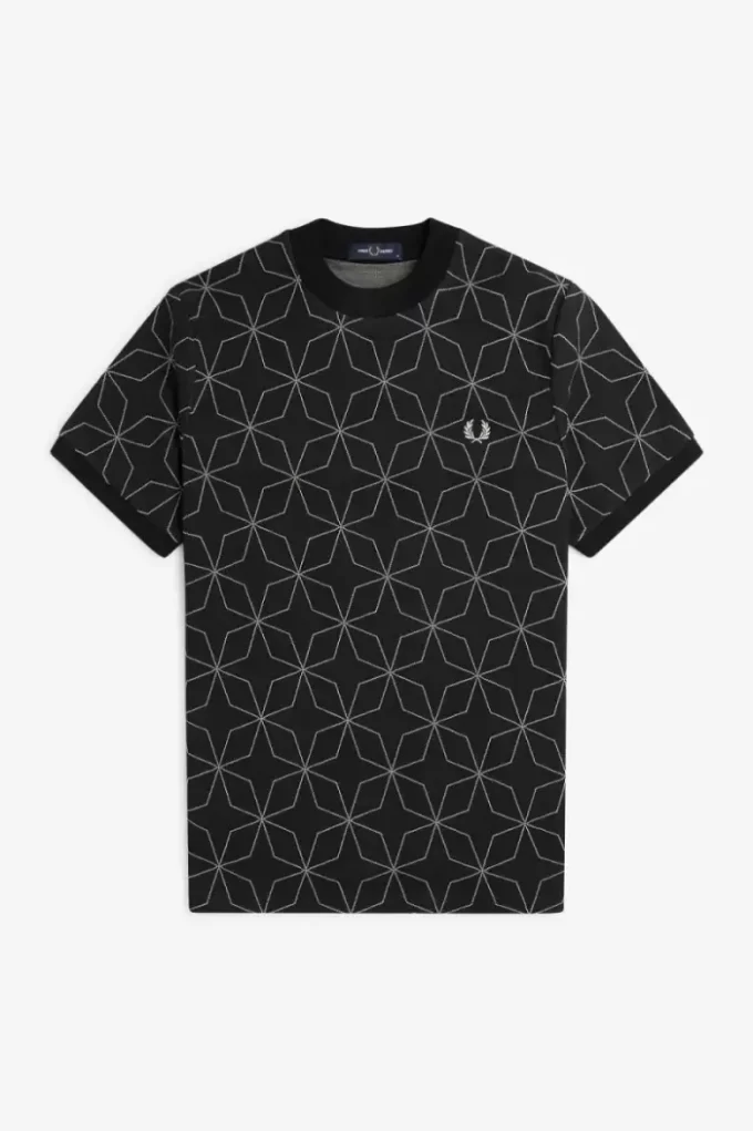 Tricou geometric pentru bărbați Tricou geometric pentru bărbați