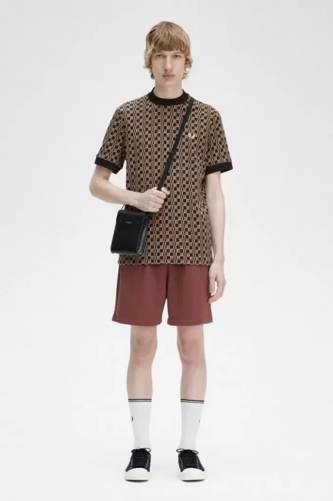 Tricou Glitch Chequerboard pentru bărbați Tricou Glitch Chequerboard pentru bărbați