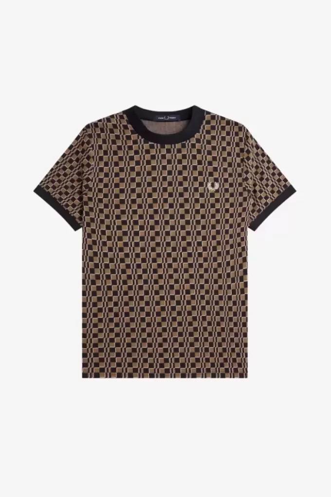 Tricou Glitch Chequerboard pentru bărbați Tricou Glitch Chequerboard pentru bărbați