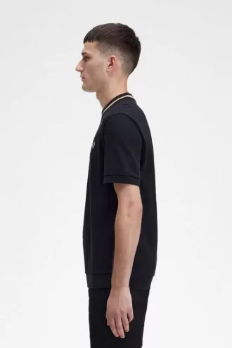 Tricou Piqué cu guler rotund pentru bărbați