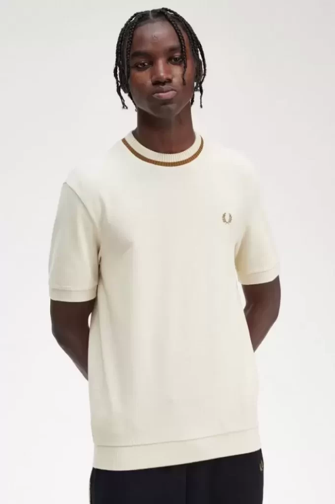 Tricou Piqué cu guler rotund pentru bărbați Tricou Piqué cu guler rotund pentru bărbați