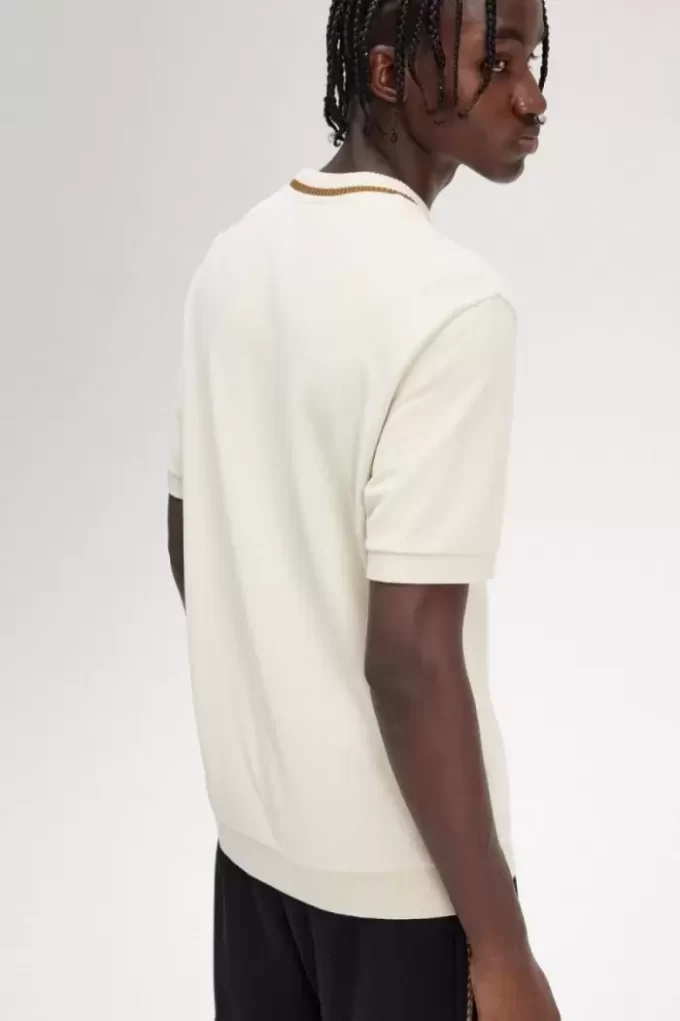 Tricou Piqué cu guler rotund pentru bărbați Tricou Piqué cu guler rotund pentru bărbați