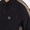 Tricou polo bărbătesc cu bandă tip fagure Tricou polo bărbătesc cu bandă tip fagure