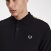 Tricou polo bărbătesc cu bandă tip fagure Tricou polo bărbătesc cu bandă tip fagure