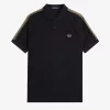 Tricou polo bărbătesc cu bandă tip fagure Tricou polo bărbătesc cu bandă tip fagure
