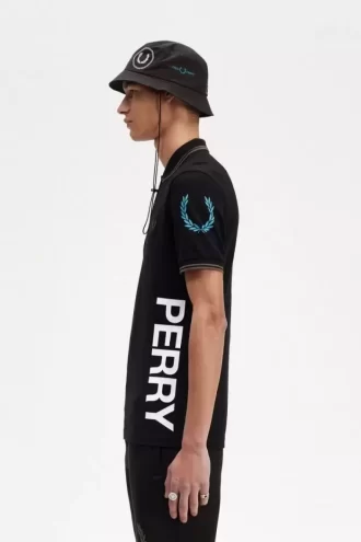 Tricou polo bărbătesc cu logo grafic