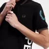 Tricou polo bărbătesc cu logo grafic Tricou polo bărbătesc cu logo grafic