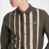 Tricou polo bărbătesc cu mânecă lungă și dungi gradiente Tricou polo bărbătesc cu mânecă lungă și dungi gradiente