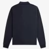Tricou polo bărbătesc cu mânecă lungă și dungi gradiente Tricou polo bărbătesc cu mânecă lungă și dungi gradiente