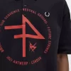 Tricou polo bărbătesc supradimensionat cu imprimeu Tricou polo bărbătesc supradimensionat cu imprimeu
