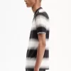 Tricou polo cu dungi gradiente pentru bărbați Tricou polo cu dungi gradiente pentru bărbați