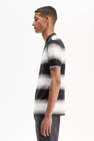 Tricou polo cu dungi gradiente pentru bărbați