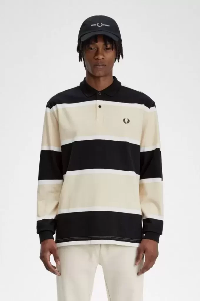 Tricou polo cu dungi relaxate pentru bărbați Tricou polo cu dungi relaxate pentru bărbați