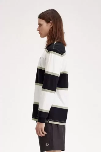 Tricou polo cu dungi relaxate pentru bărbați