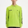 Tricou polo cu mânecă lungă și grafică Noongoons pentru bărbați Tricou polo cu mânecă lungă și grafică Noongoons pentru bărbați