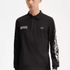 Tricou polo cu mânecă lungă și grafică Noongoons pentru bărbați Tricou polo cu mânecă lungă și grafică Noongoons pentru bărbați