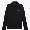 Tricou polo cu mânecă lungă și nervuri pentru femei Tricou polo cu mânecă lungă și nervuri pentru femei