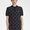 Tricou polo geometric pentru bărbați Tricou polo geometric pentru bărbați