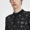 Tricou polo geometric pentru bărbați Tricou polo geometric pentru bărbați