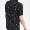Tricou polo geometric pentru bărbați Tricou polo geometric pentru bărbați