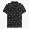 Tricou polo geometric pentru bărbați Tricou polo geometric pentru bărbați