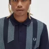 Tricou polo pentru bărbați cu dungi glitch Tricou polo pentru bărbați cu dungi glitch