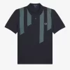 Tricou polo pentru bărbați cu dungi glitch Tricou polo pentru bărbați cu dungi glitch