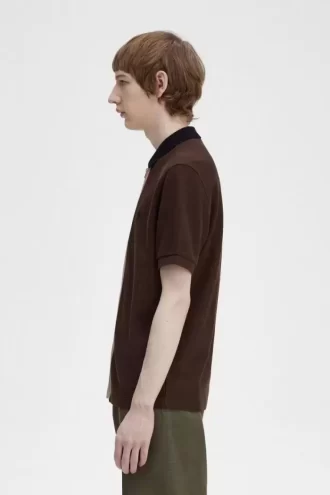 Tricou polo pentru bărbați cu fermoar