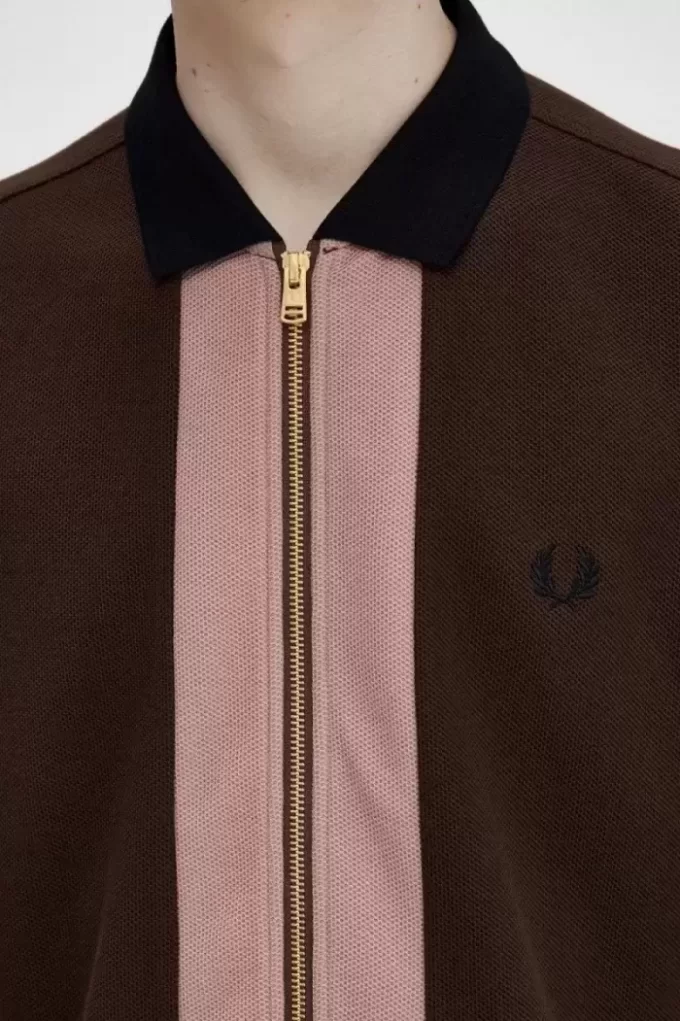Tricou polo pentru bărbați cu fermoar Tricou polo pentru bărbați cu fermoar