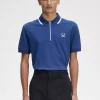 Tricou polo pentru bărbați cu fermoar pe jumătate Tricou polo pentru bărbați cu fermoar pe jumătate