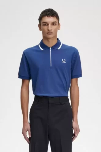 Tricou polo pentru bărbați cu fermoar pe jumătate Tricou polo pentru bărbați cu fermoar pe jumătate