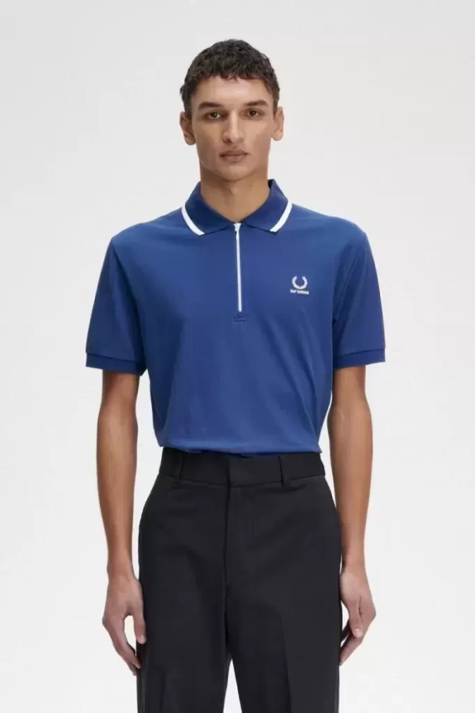 Tricou polo pentru bărbați cu fermoar pe jumătate Tricou polo pentru bărbați cu fermoar pe jumătate